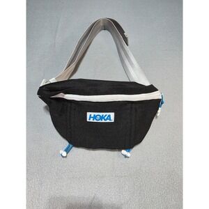 Hoka One One Running Waist Pack Black White Blue Fanny Pack Adjustable Strap
